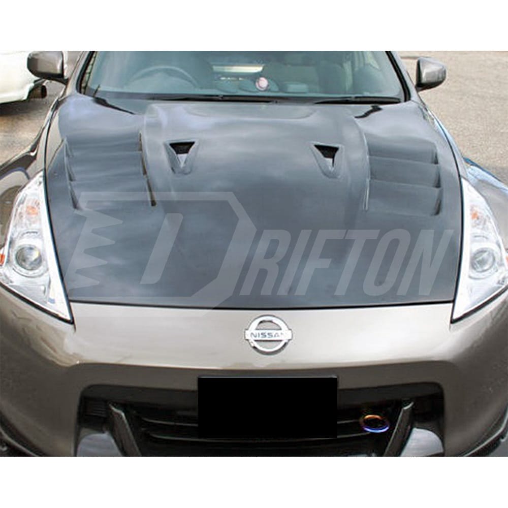 Top Secret Style Carbon Fiber Hood For NIissan 370Z Z34 2008-2019