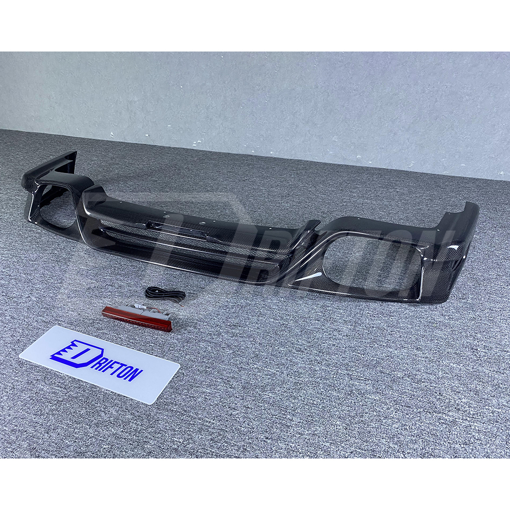 Top Secret V2 Style Carbon Fiber Rear Diffuser Lip For Nissan R35 GTR 2008-2016
