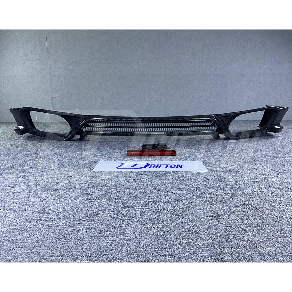 Top Secret V2 Style Carbon Fiber Rear Diffuser Lip For Nissan R35 GTR 2008-2016