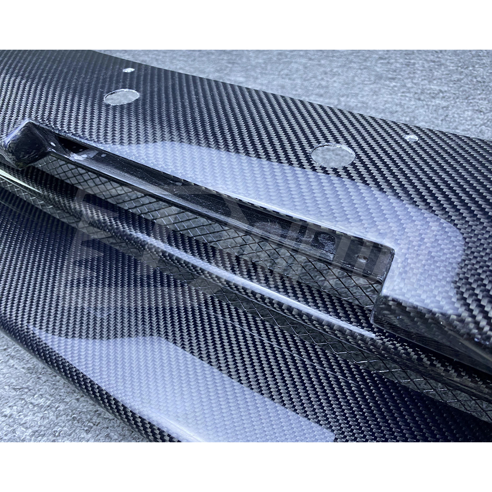 Top Secret V2 Style Carbon Fiber Rear Diffuser Lip For Nissan R35 GTR 2008-2016