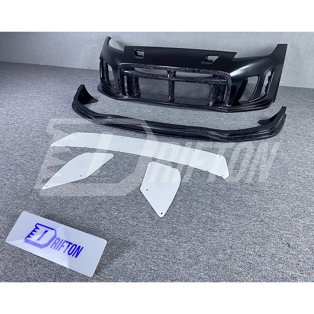 Varis Arising II Style Half Carbon Fiber Front Bumper For NIissan 370Z Z34 2008-2019