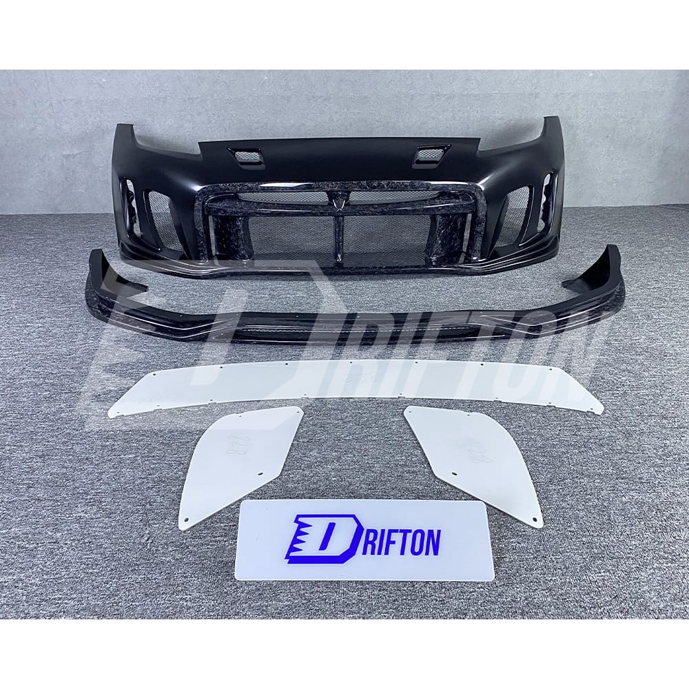 Varis Arising II Style Half Carbon Fiber Front Bumper For NIissan 370Z Z34 2008-2019