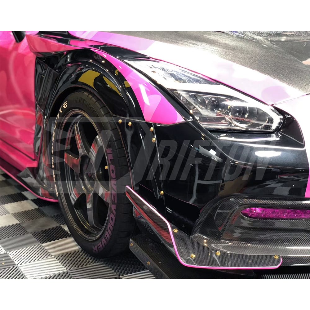 Varis KAMIKAZE R Super Sonic Style Half Carbon Fiber Wide Body Kit For Nissan R35 GTR 2008-2016