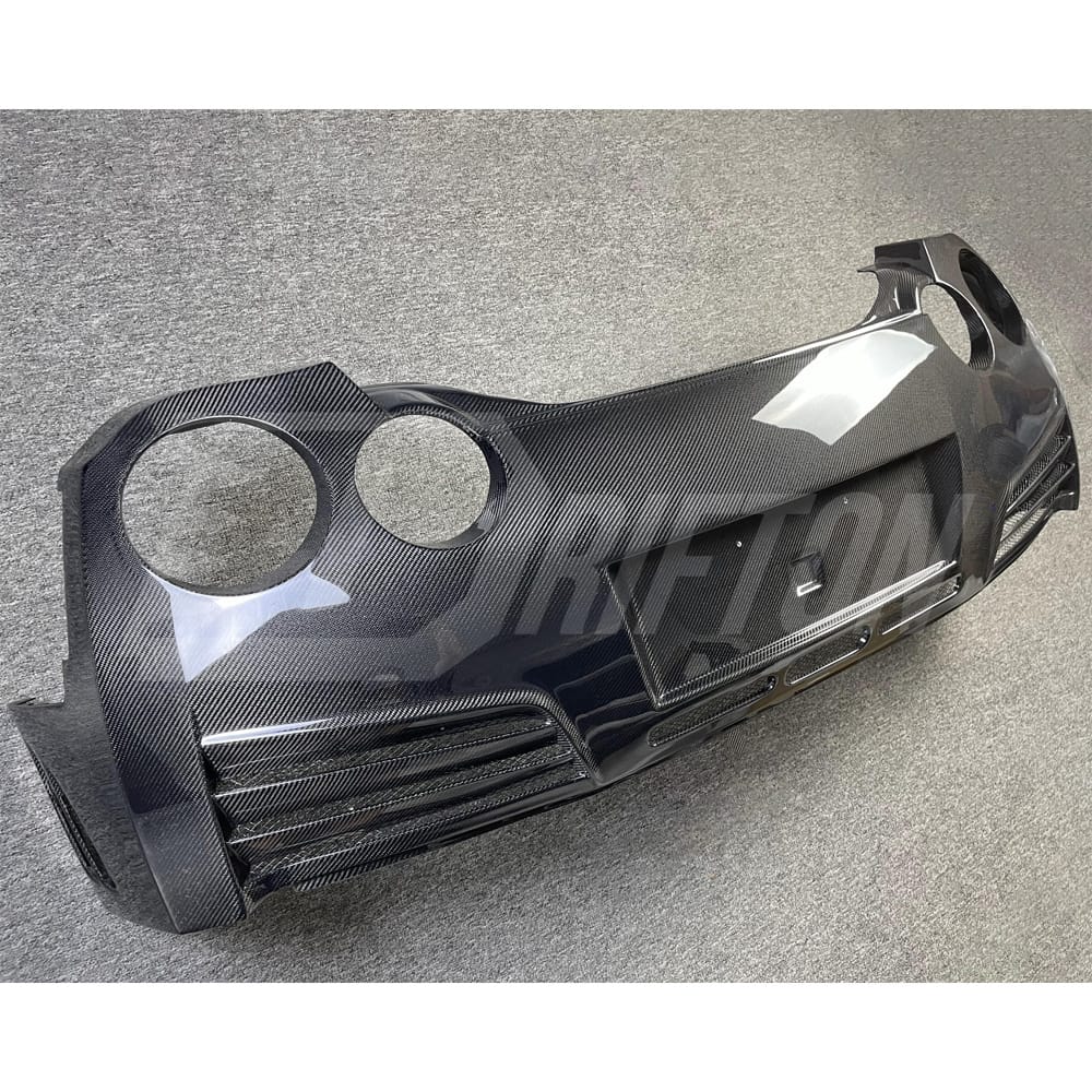 Varis MY13 Style Full Carbon Fiber Rear Bumper For Nissan R35 GTR 2017-2019