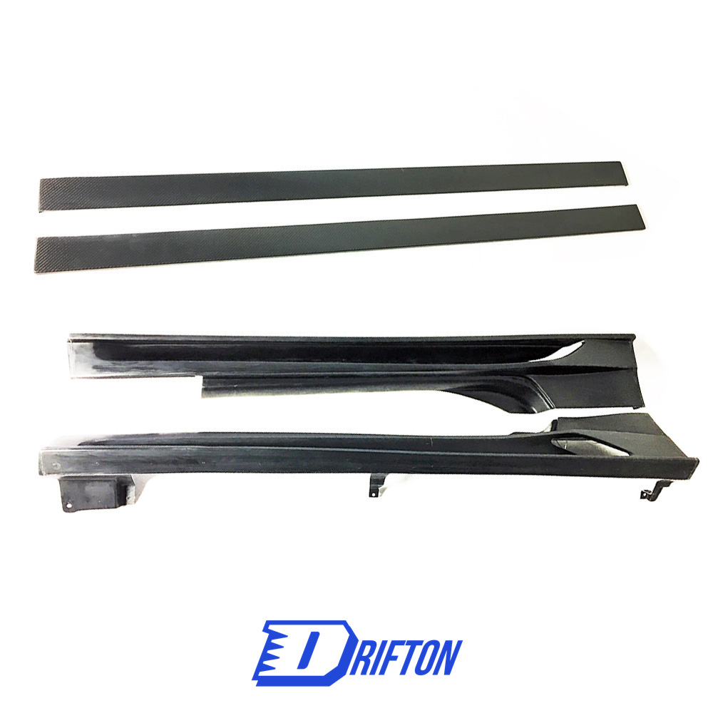 Webersport Zenith Line Style Half Carbon Fiber Side Skirt (4 PCS) For NIissan 370Z Z34 2008-2019