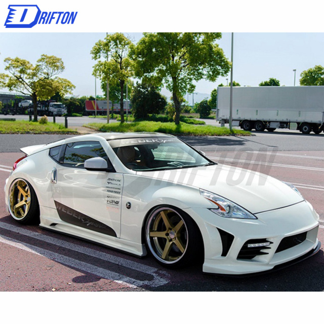 Webersport Zenith Line Style Half Carbon Fiber Side Skirt For Nissan 370Z Z34 2008-2019