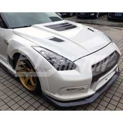 Varis MY13 Style Half Carbon Fiber Front Bumper For Nissan R35 GTR 2008-2016