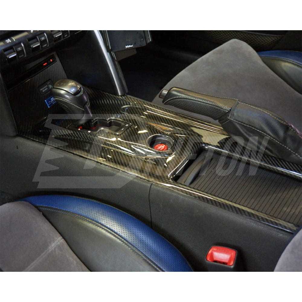 Carbon Fiber Center Console Skin And Gear Cover Interiors For Nissan R35 GTR 2008-2016