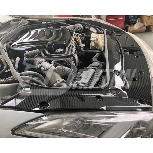 Carbon Fiber Cooling Plate & Battery Cover Engine Bay Panels For Nissan R35 GTR 2008-2016