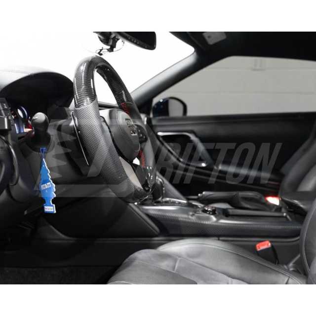 Customize Style Carbon Fiber Steering Wheel With Center Trim And Shift Paddle For Nissan R35 GTR 2017-2019
