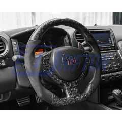 Customzie Carbon Fiber Steering Wheel With Center Trim Cover For Nissan R35 GTR 2008-2016