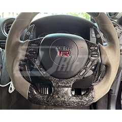 Forged Carbon Fiber Steering Wheel Cover For Nissan R35 GTR 2008-2016