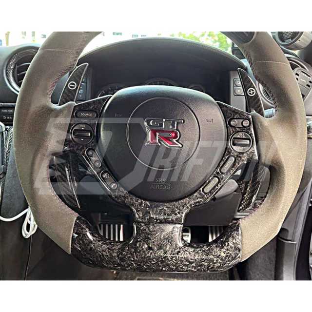 Forged Carbon Fiber Steering Wheel Cover For Nissan R35 GTR 2008-2016
