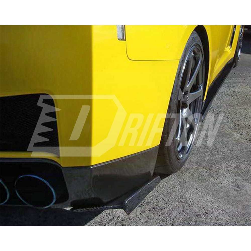 Jun Style Carbon Fiber Rear Bumper Spat For Nissan R35 GTR 2008-2016