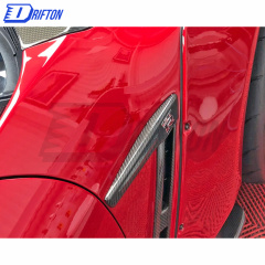 MY17 Style ABS Fender Emblem & Dry Carbon Fiber Emblem Cover For Nissan R35 GTR 2008-2019