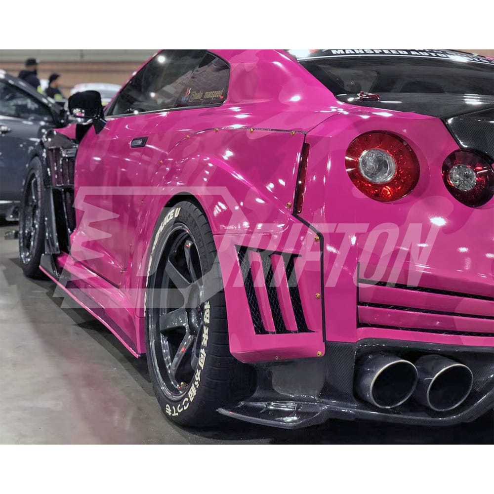 Varis KAMIKAZE R Super Sonic Style Half Carbon Fiber Wide Body Kit For Nissan R35 GTR 2008-2016