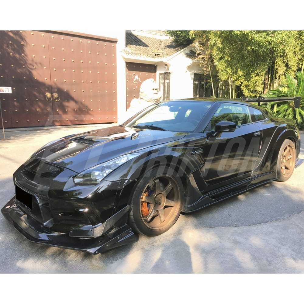 Varis KAMIKAZE R Super Sonic Style Half Carbon Fiber Wide Body Kit For Nissan R35 GTR 2008-2016