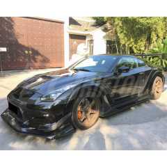 Varis KAMIKAZE R Super Sonic Style Half Carbon Fiber Wide Body Kit For Nissan R35 GTR 2008-2016