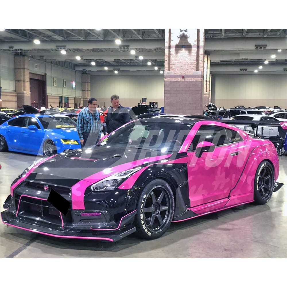 Varis KAMIKAZE R Super Sonic Style Half Carbon Fiber Wide Body Kit For Nissan R35 GTR 2008-2016