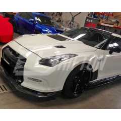 Varis MY13 Style Half Carbon Fiber Front Bumper For Nissan R35 GTR 2008-2016