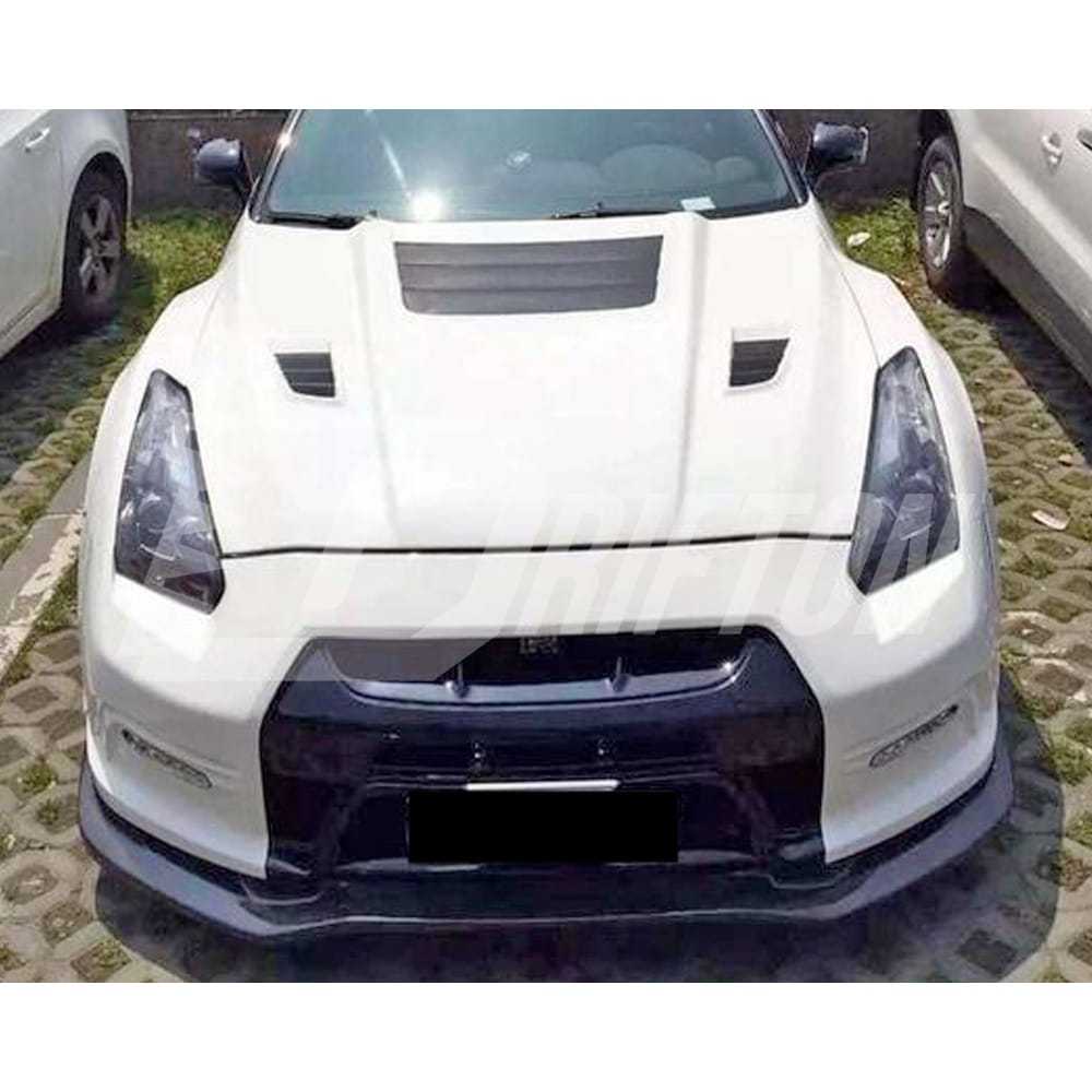 Varis MY13 Style Half Carbon Fiber Front Bumper For Nissan R35 GTR 2008-2016