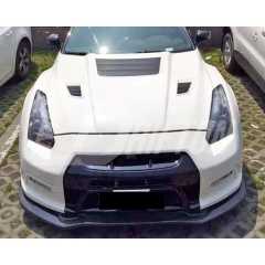 Varis MY13 Style Half Carbon Fiber Front Bumper For Nissan R35 GTR 2008-2016