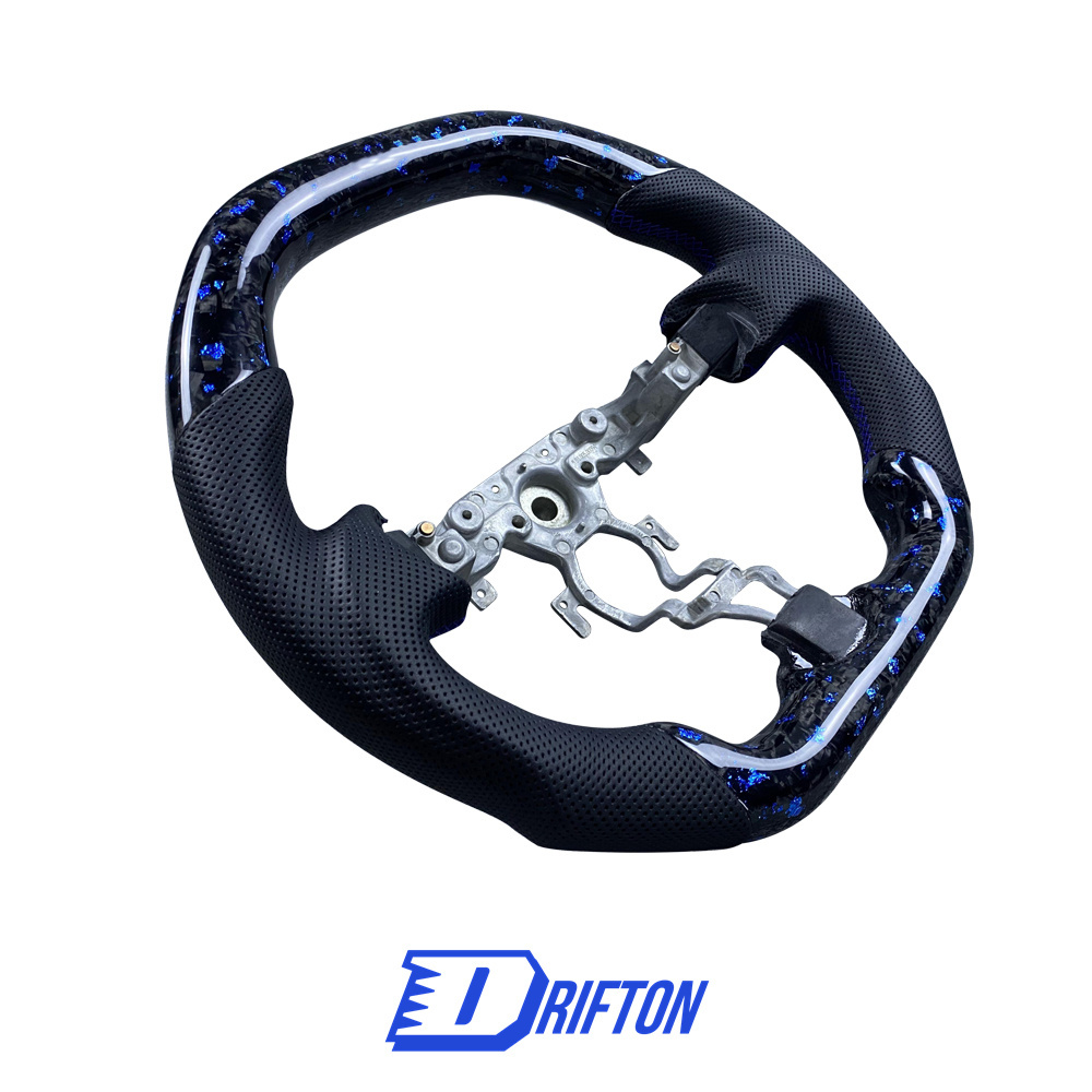 Customize Forged Carbon Fiber Color Flakes Steering Wheel For NIissan 370Z Z34 2008-2019