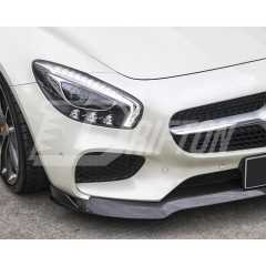 Paktechz V2 Style Carbon Fiber Front Lip For Mercedes-Benz AMG GT GTS 2015-2016