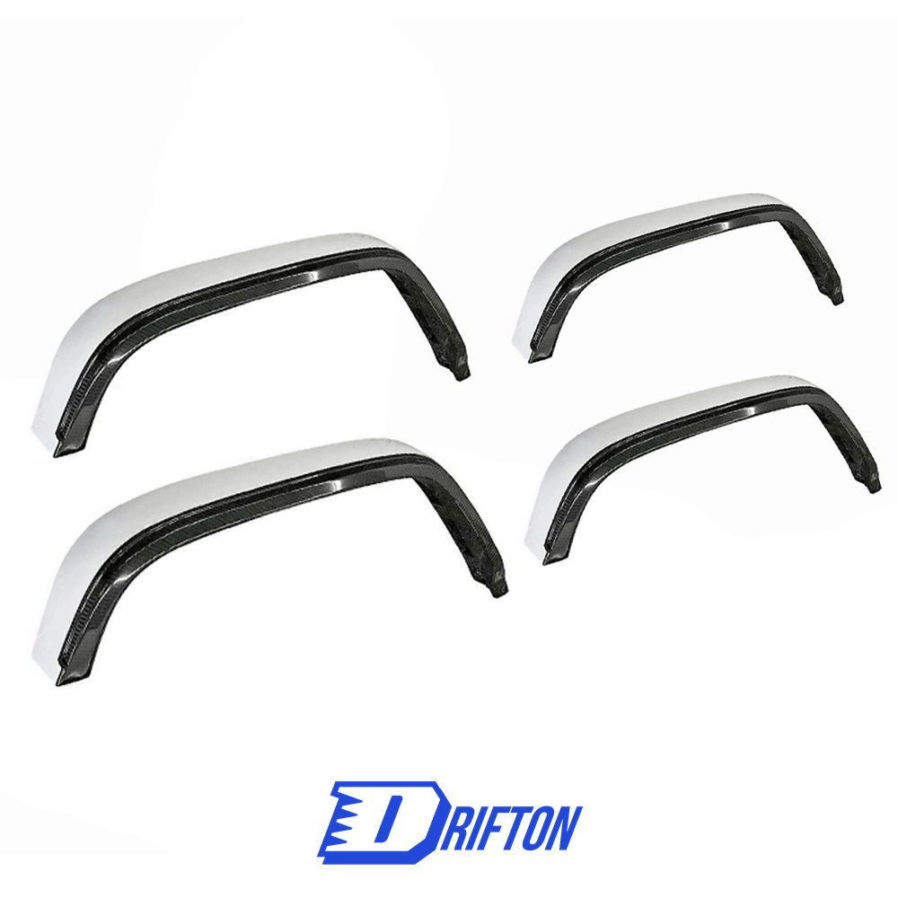 Urban Style Dry Carbon Fiber With Portion Primer Fender Wheel Trim For Mercedes Benz G Class W464 AMG G63 2018-2024