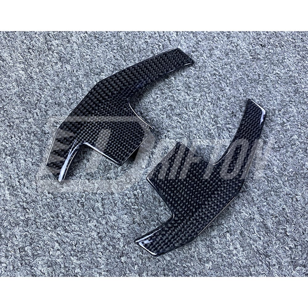 Customize Style Carbon Fiber Shift Light Steering Wheel With Center Trim And Shift Paddle (Perforated) For Nissan R35 GTR 2017-2019
