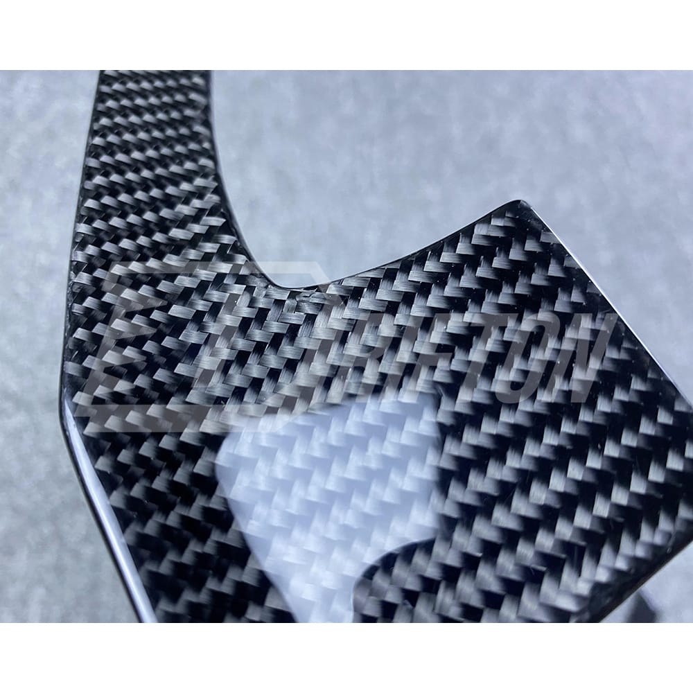 Customize Style Carbon Fiber Shift Light Steering Wheel With Center Trim And Shift Paddle (Perforated) For Nissan R35 GTR 2017-2019