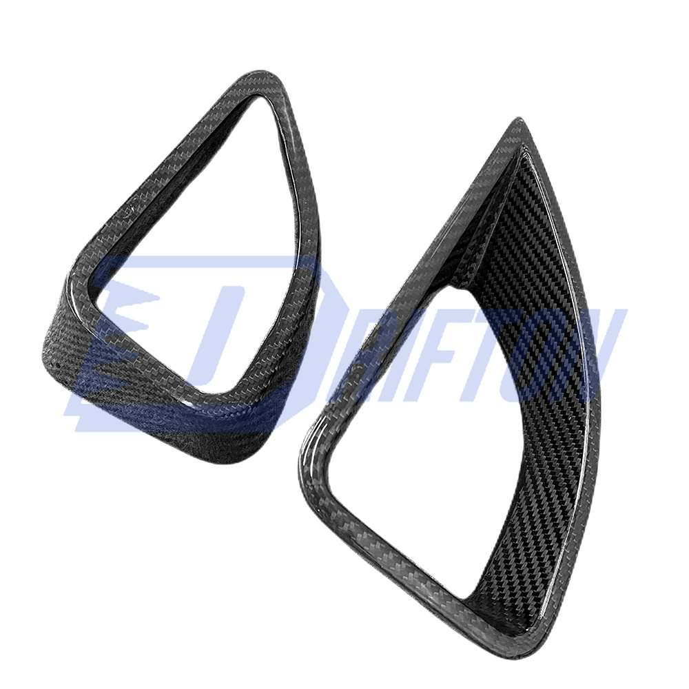 Dry Carbon Fiber Front Bumper Vent Cover For Mercedes Benz W167 GLE 450 2020-2023