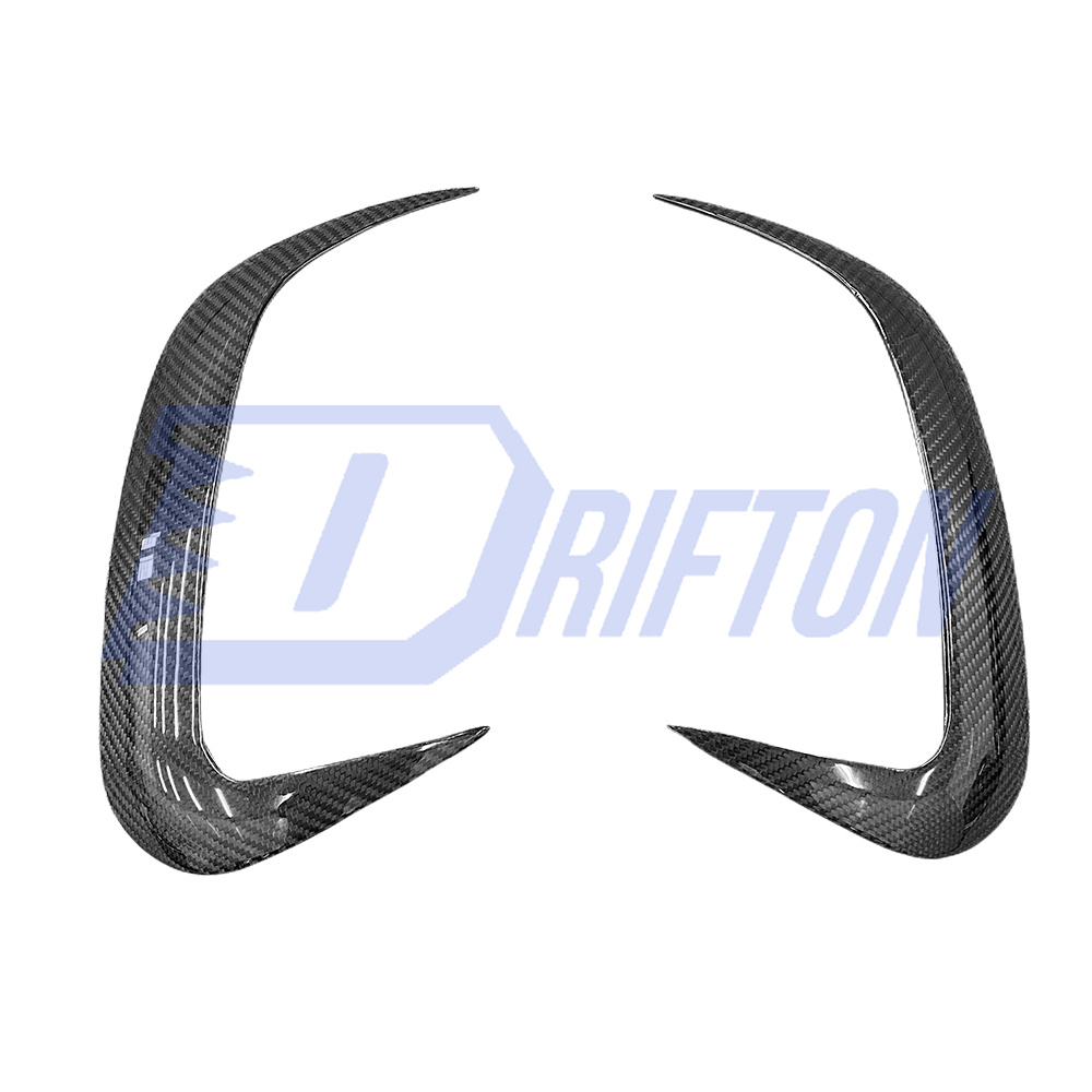 Dry Carbon Fiber Rear Bumper Canards For Mercedes Benz W167 GLE 450 2020-2023