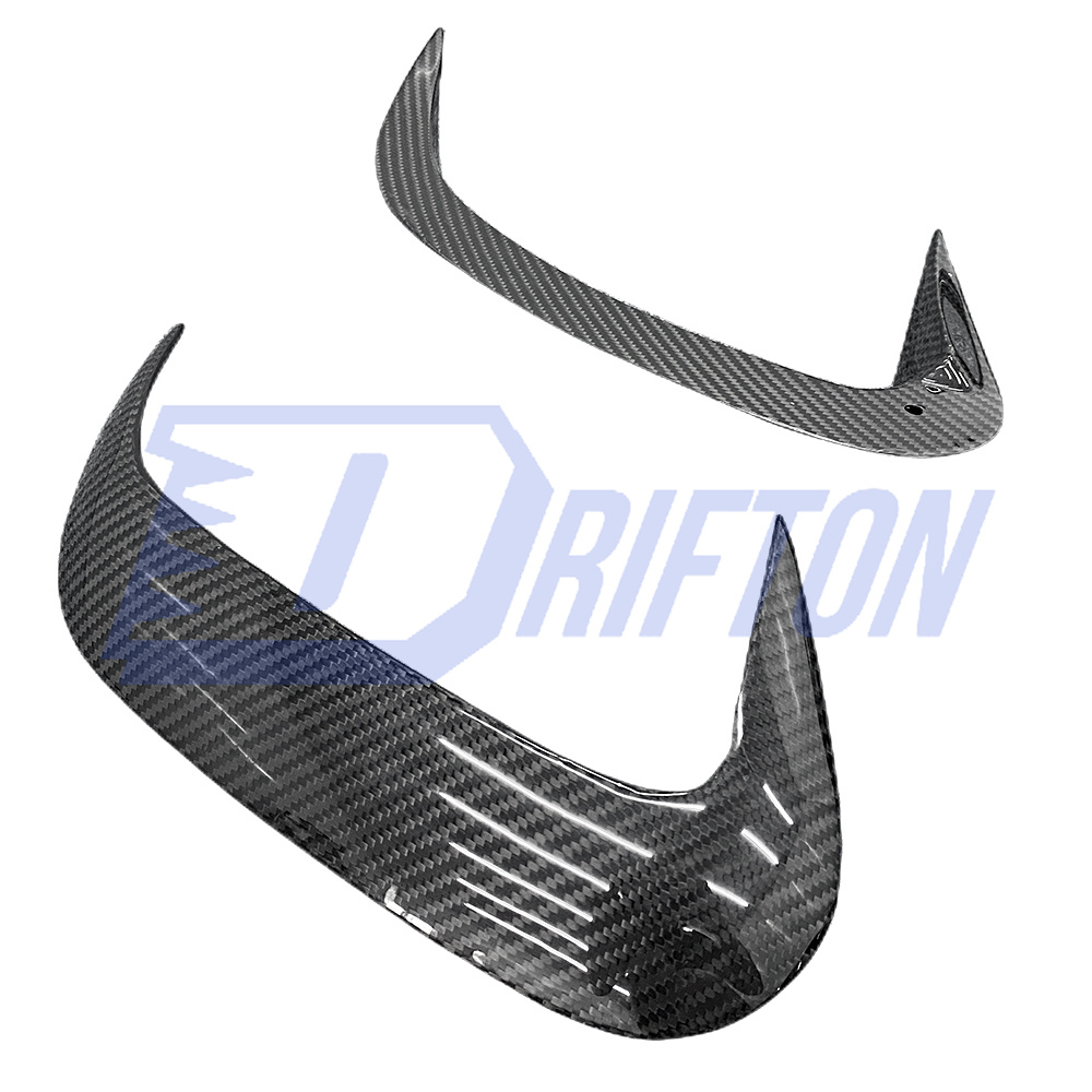 Dry Carbon Fiber Rear Bumper Canards For Mercedes Benz W167 GLE 450 2020-2023