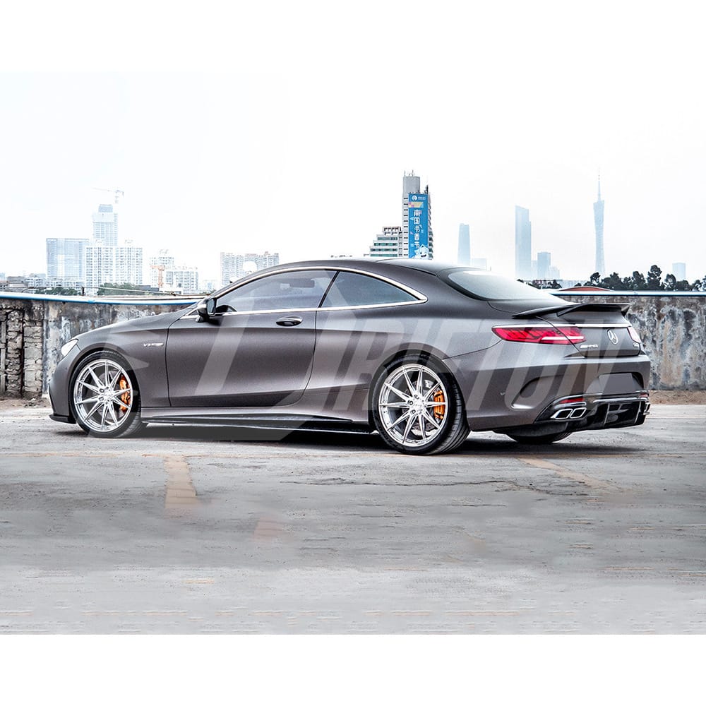 OEM Style Carbon Fiber Rear Diffuser For Mercedes Benz C217 W217 S63 S65 AMG Coupe 2014-2020