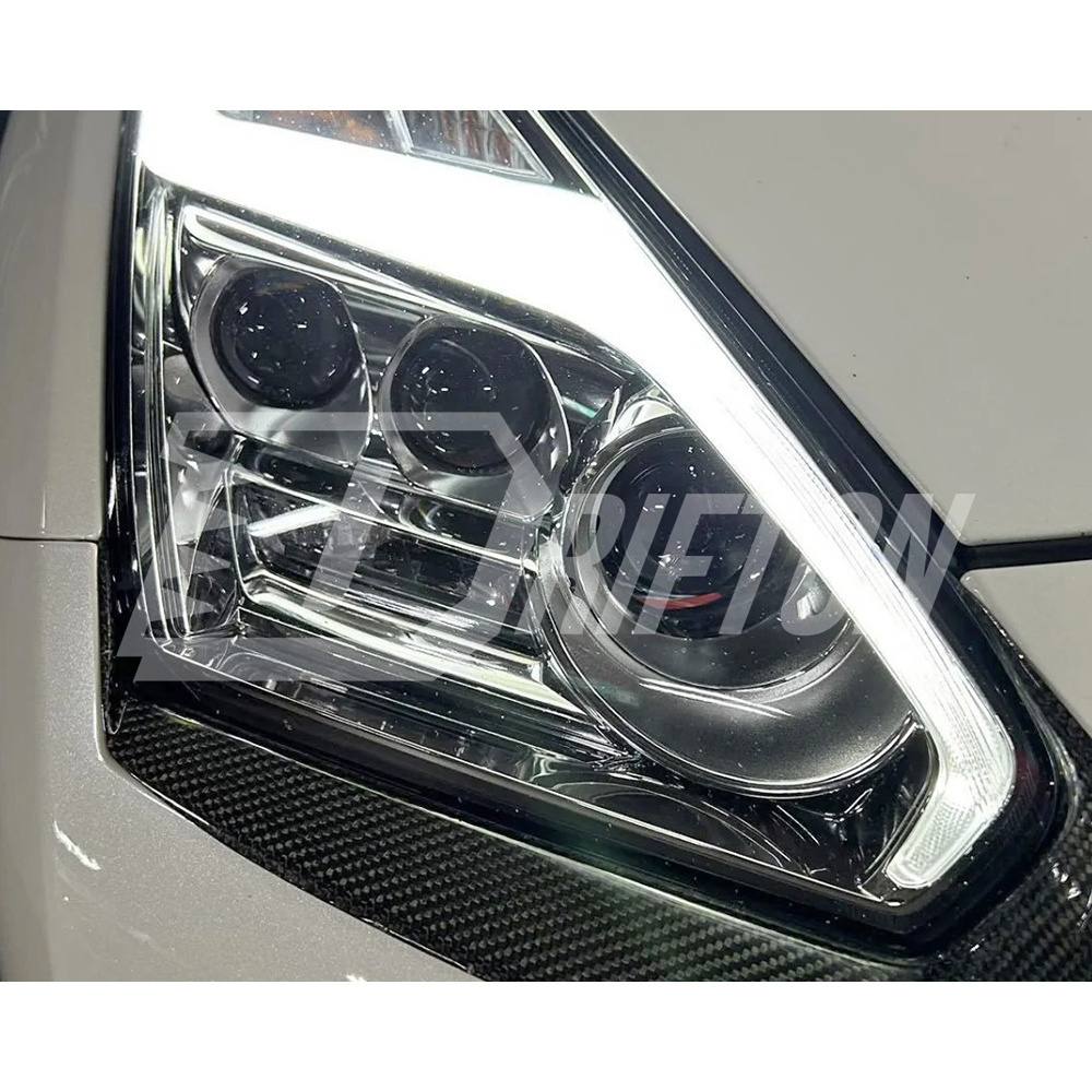Carbon Fiber Eyelid Eyebrow For Nissan R35 GTR 2008-2016