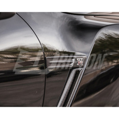 Carbon Fiber Fender Emblem Replacemnet For Nissan R35 GTR 2008-2016