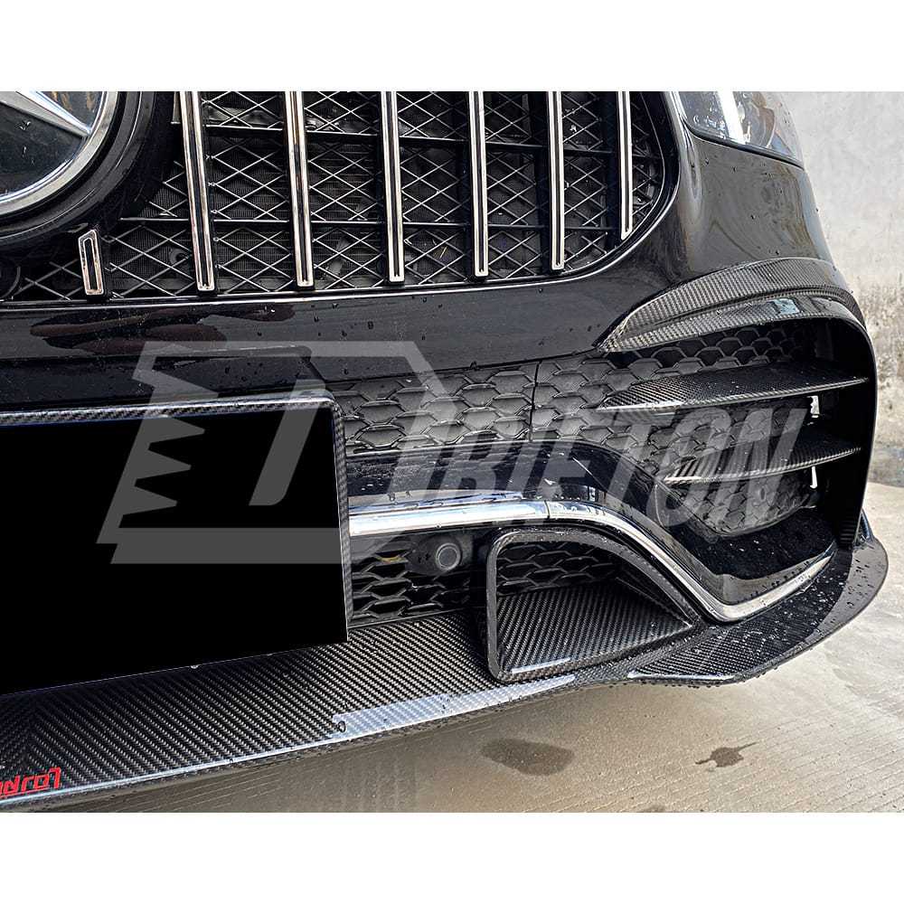 Dry Carbon Fiber Front Lip For Mercedes Benz W167 GLE 450 2020-2023