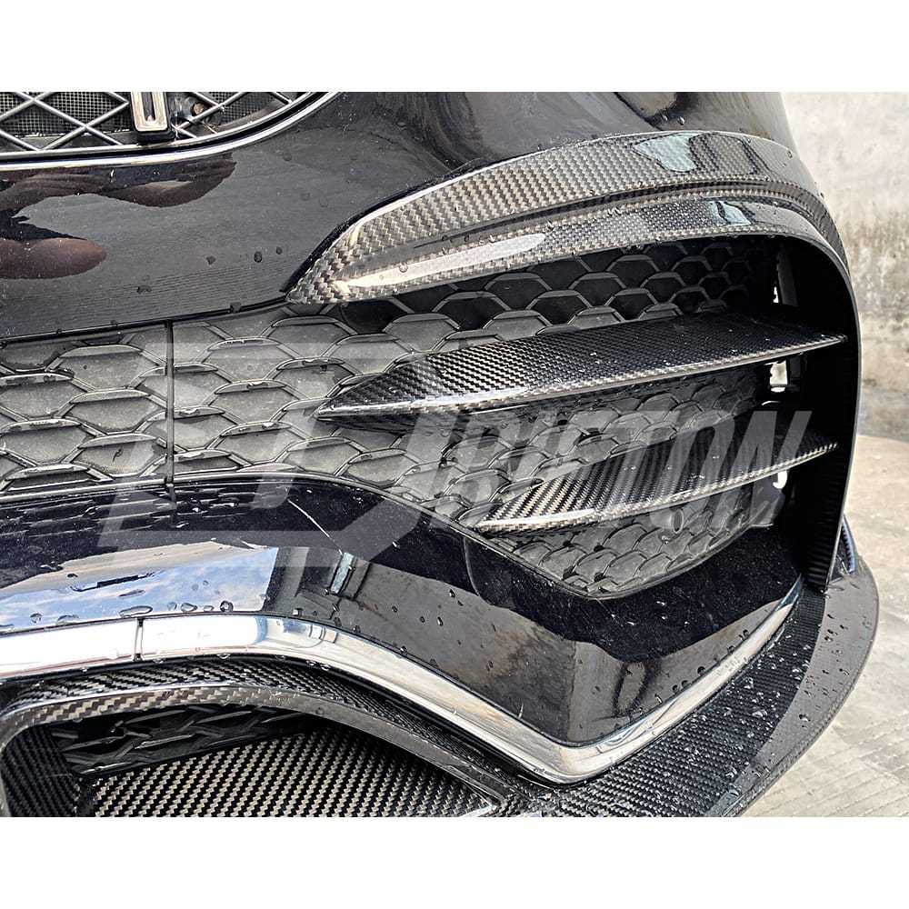 Dry Carbon Fiber Front Bumper Vent Cover For Mercedes Benz W167 GLE 450 2020-2023