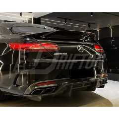 RT Style Carbon Fiber Rear Spoiler For Mercedes Benz C217 W217 S63 S65 AMG Coupe 2014-2020
