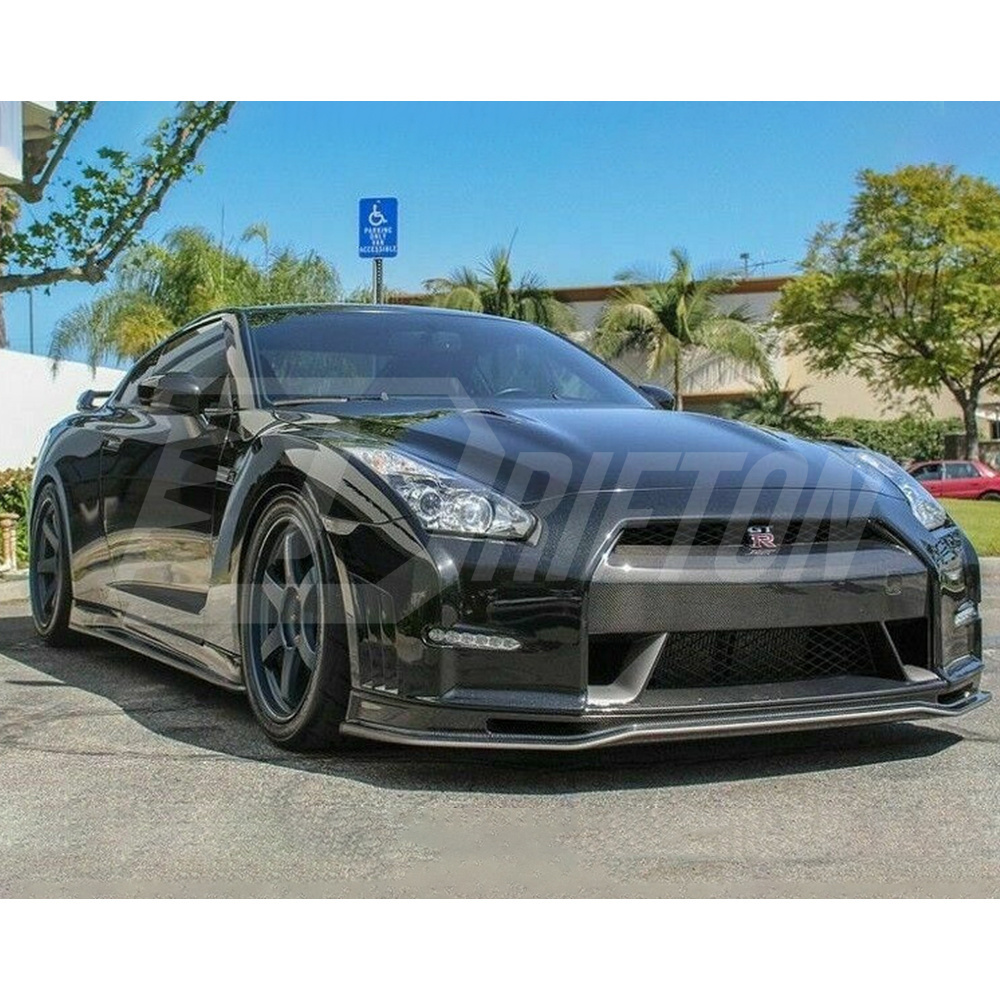Carbon Fiber Front Nose Grille Cover For Nissan R35 GTR 2012-2016