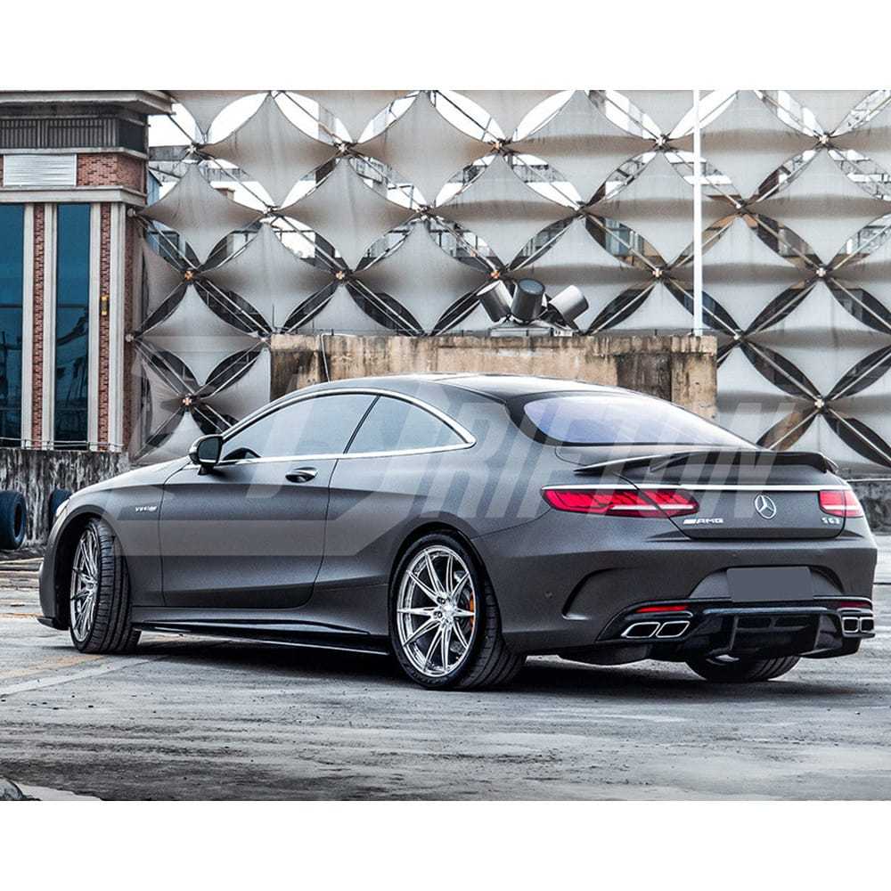 RT Style Carbon Fiber Rear Spoiler For Mercedes Benz C217 W217 S63 S65 AMG Coupe 2014-2020