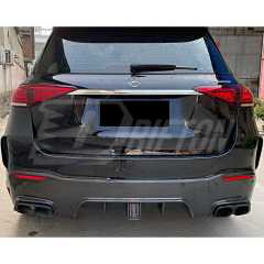 Dry Carbon Fiber Rear Bumper Canards For Mercedes Benz W167 GLE 450 2020-2023