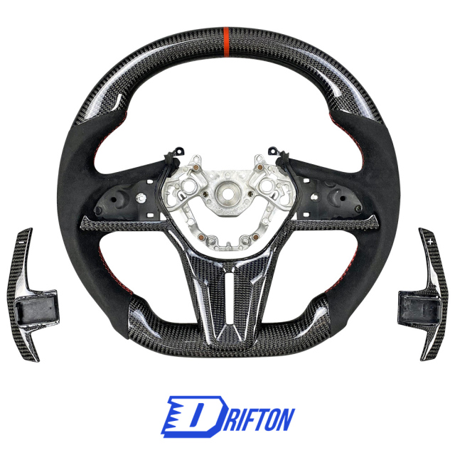 Customize Style Carbon Fiber Steering Wheel With Center Trim And Shift Paddle For Nissan R35 GTR 2017-2023