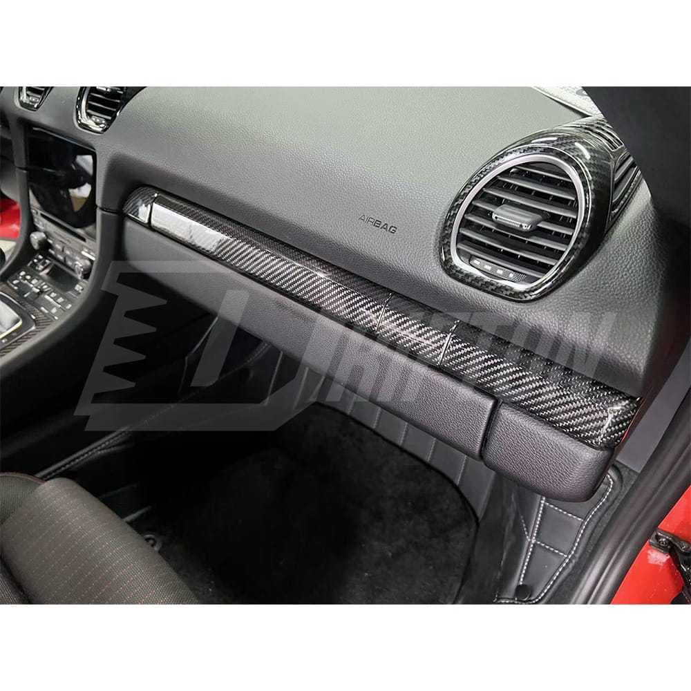 Dry Carbon Fiber Interiors For Porsche 718 Cayman Boxster 2016-2020