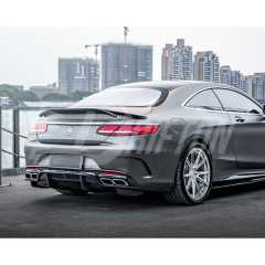 RT Style Carbon Fiber Rear Spoiler For Mercedes Benz C217 W217 S63 S65 AMG Coupe 2014-2020