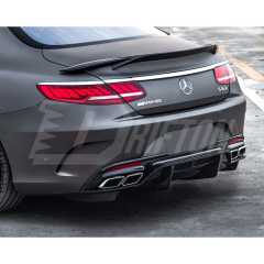 RT Style Carbon Fiber Rear Spoiler For Mercedes Benz C217 W217 S63 S65 AMG Coupe 2014-2020