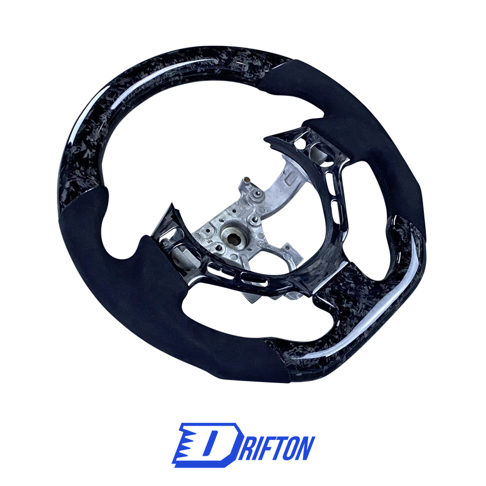 Customzie Forged Carbon Fiber Alcantara Steering Wheel With Center Trim Cover For Nissan R35 GTR 2008-2016
