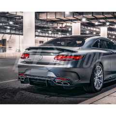 RT Style Carbon Fiber Rear Spoiler For Mercedes Benz C217 W217 S63 S65 AMG Coupe 2014-2020