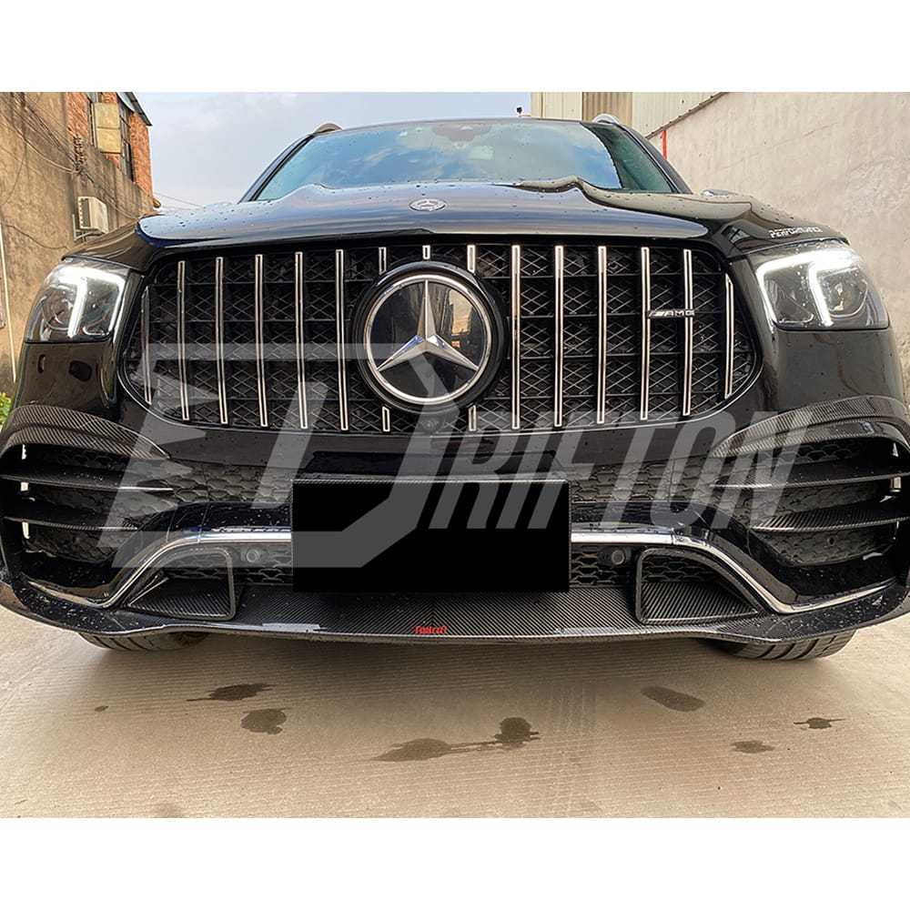Dry Carbon Fiber Front Lip For Mercedes Benz W167 GLE 450 2020-2023